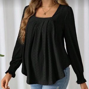 Women's Black Maternity Top